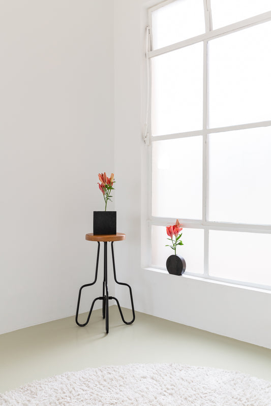 VASO SQUARE PRETO